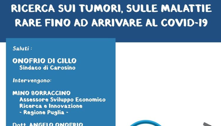 DOMANI TORNA A CAROSINO IL RICERCATORE PIERRI Lo Jonio